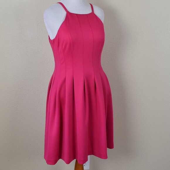 Calvin Klein Scuba Fit and Flare Dress - 12 - Picture 7 of 8